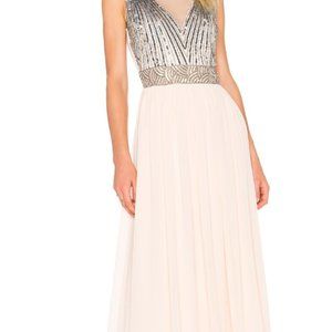 Blush sequin evening gown size XS